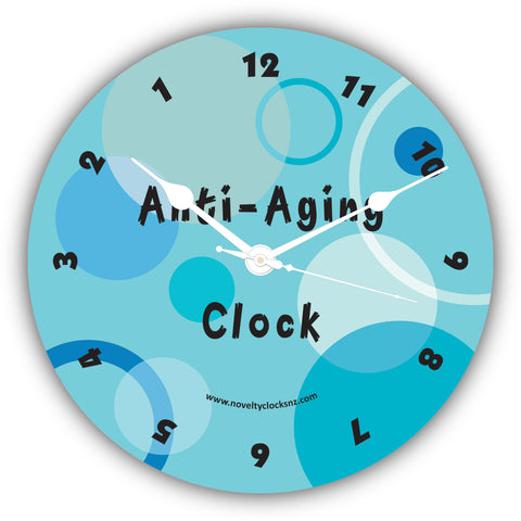 Anti aging Backwards Reverse Anticlockwise Novelty Gift Clock