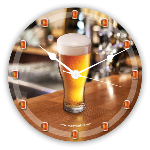 Beer o'clock Bar Theme Novelty Gift Clock