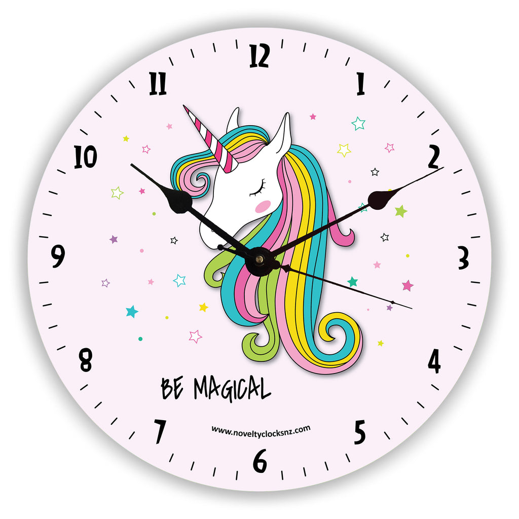 Be Magical Unicorn Children Novelty Gift Clock