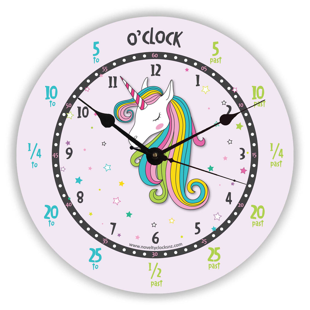 Be Magical Unicorn Time Teacher Children Novelty Gift Clock