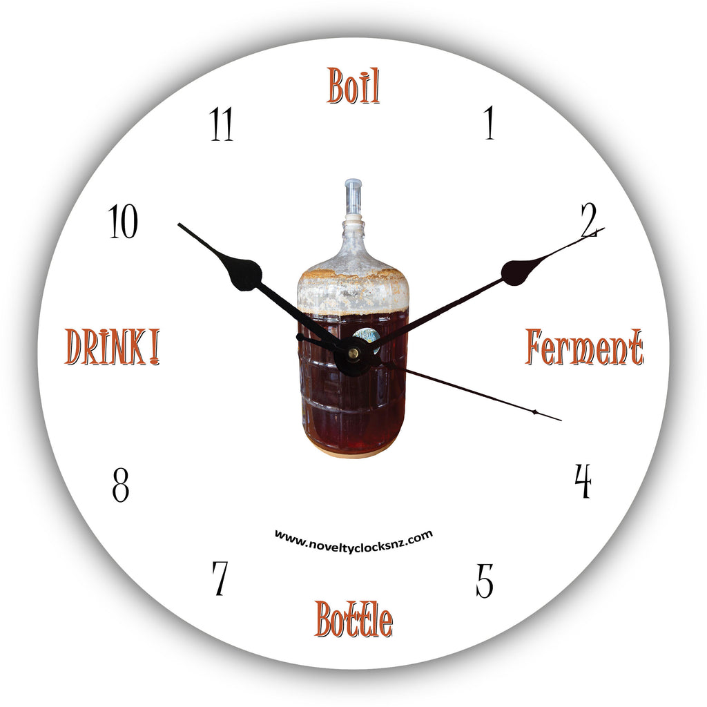 Brew Time Beer Bar Theme Novelty Gift Clock