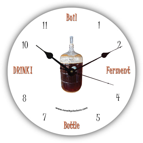 Brew Time Beer Bar Theme Novelty Gift Clock