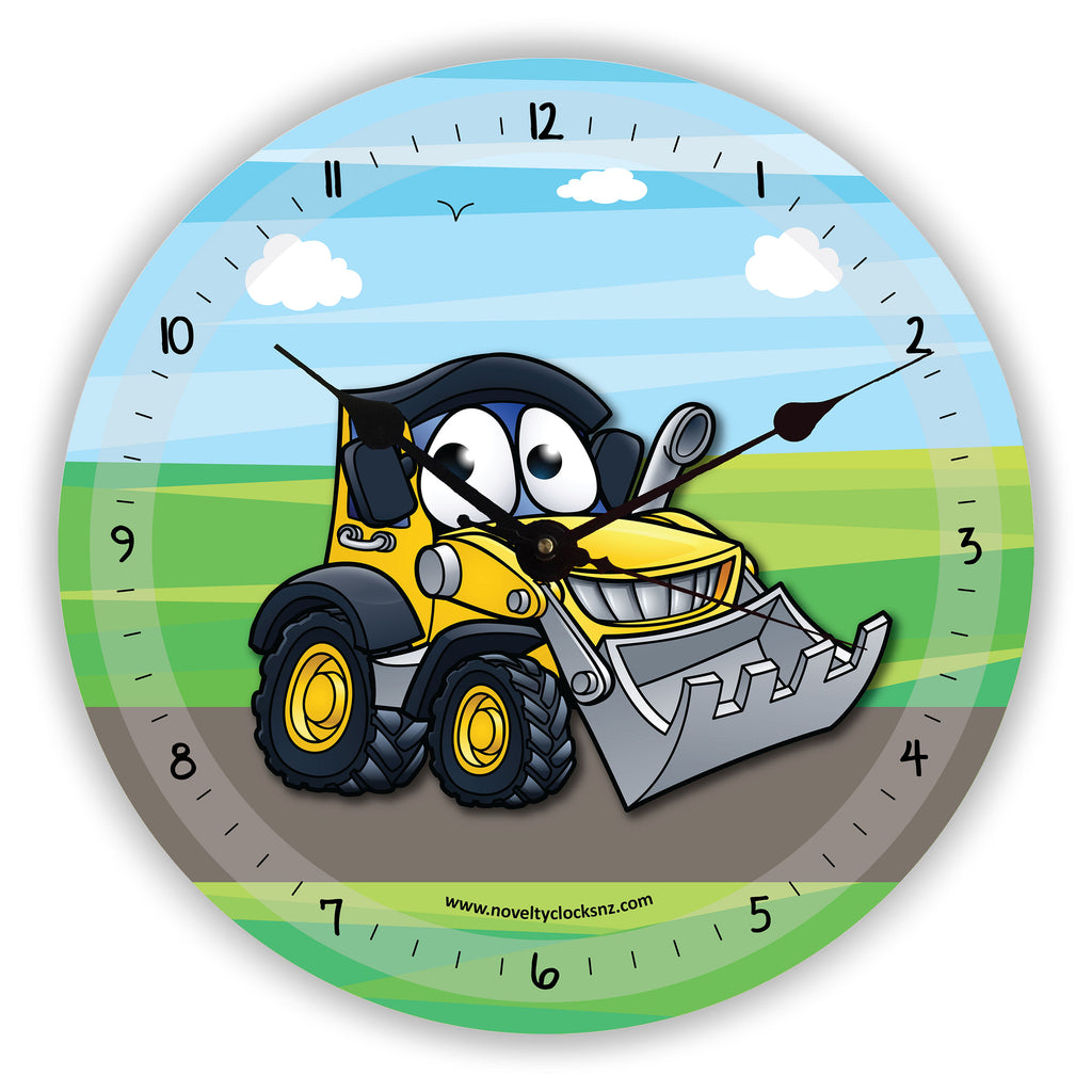 Digger Children Novelty Gift Clock