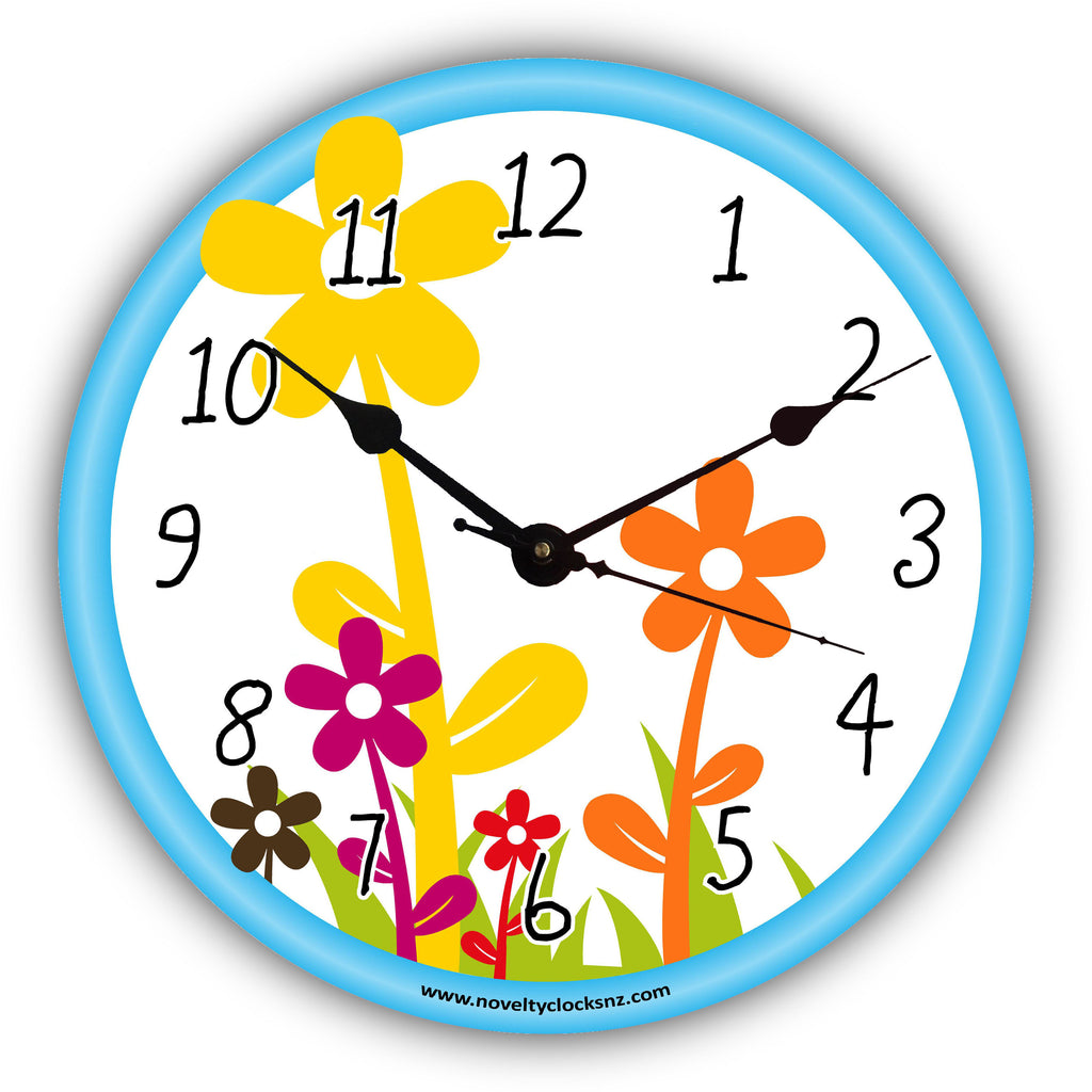 Flower Garden Children Novelty Gift Clock