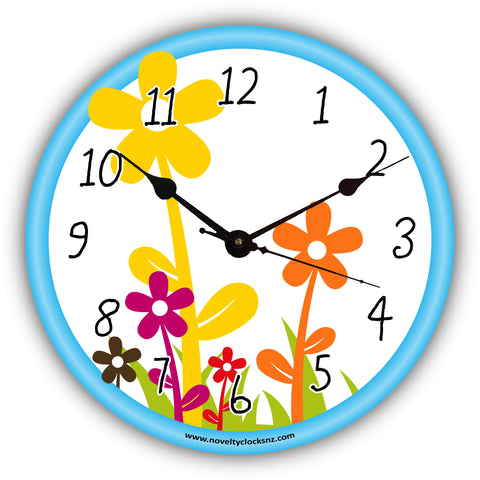 Flower Garden Children Novelty Gift Clock