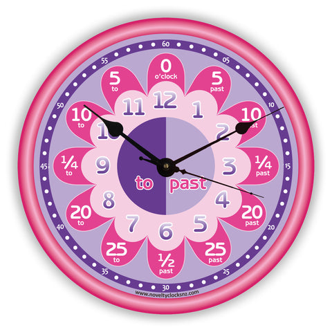 Flowers Time Teacher Children Novelty Gift Clock