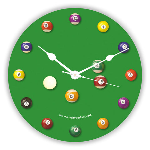 Game of Pool Sport Pool Novelty Gift Clock