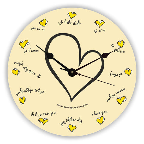 I Love You General Novelty Gift Clock