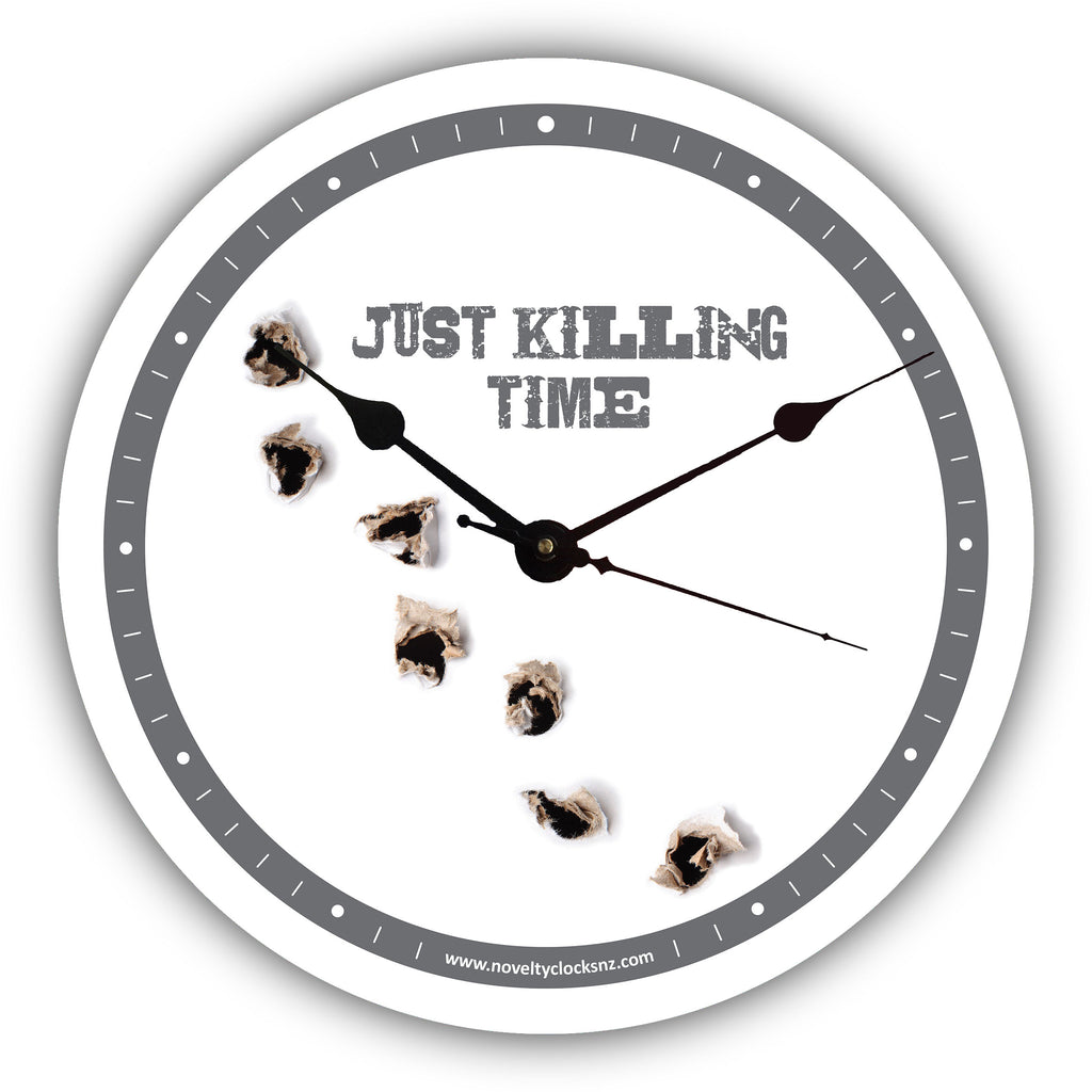Just Killing Time Humour Novelty Gift Clock