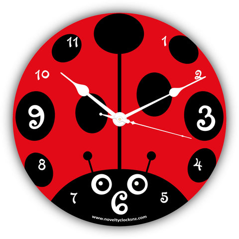 Ladybird Children Novelty Gift Clock