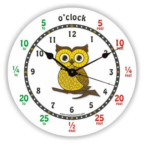 Lilith Owl Time Teacher Children Novelty Gift Clock