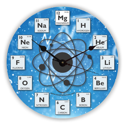 Periodic Table General Novelty Gift Clock