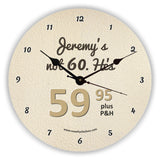 I'm not 60 I'm 59.95 plus P & H Birthday Novelty Gift Clock
