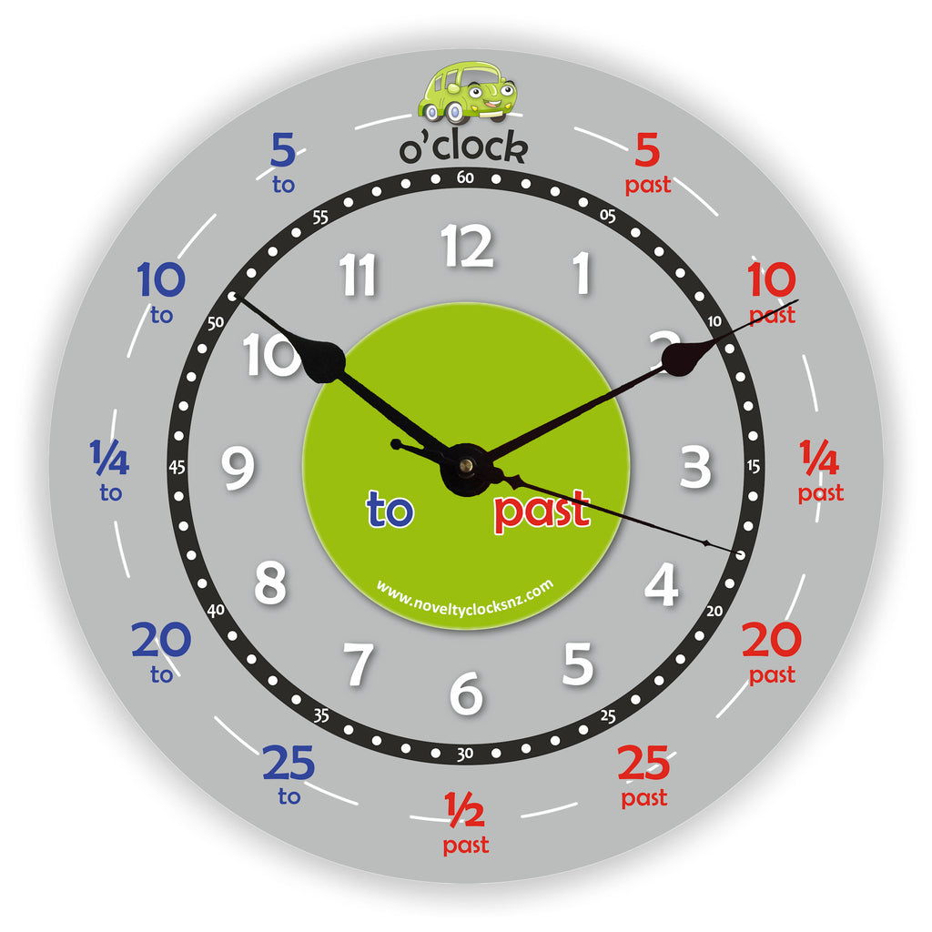 Race Track Time Teacher Children Novelty Gift Clock