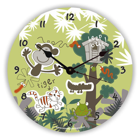 Rain Forest Children Novelty Gift Clock