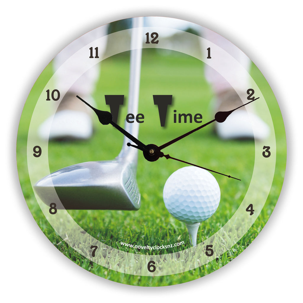Tee Time Sport Golf Novelty Gift Clock