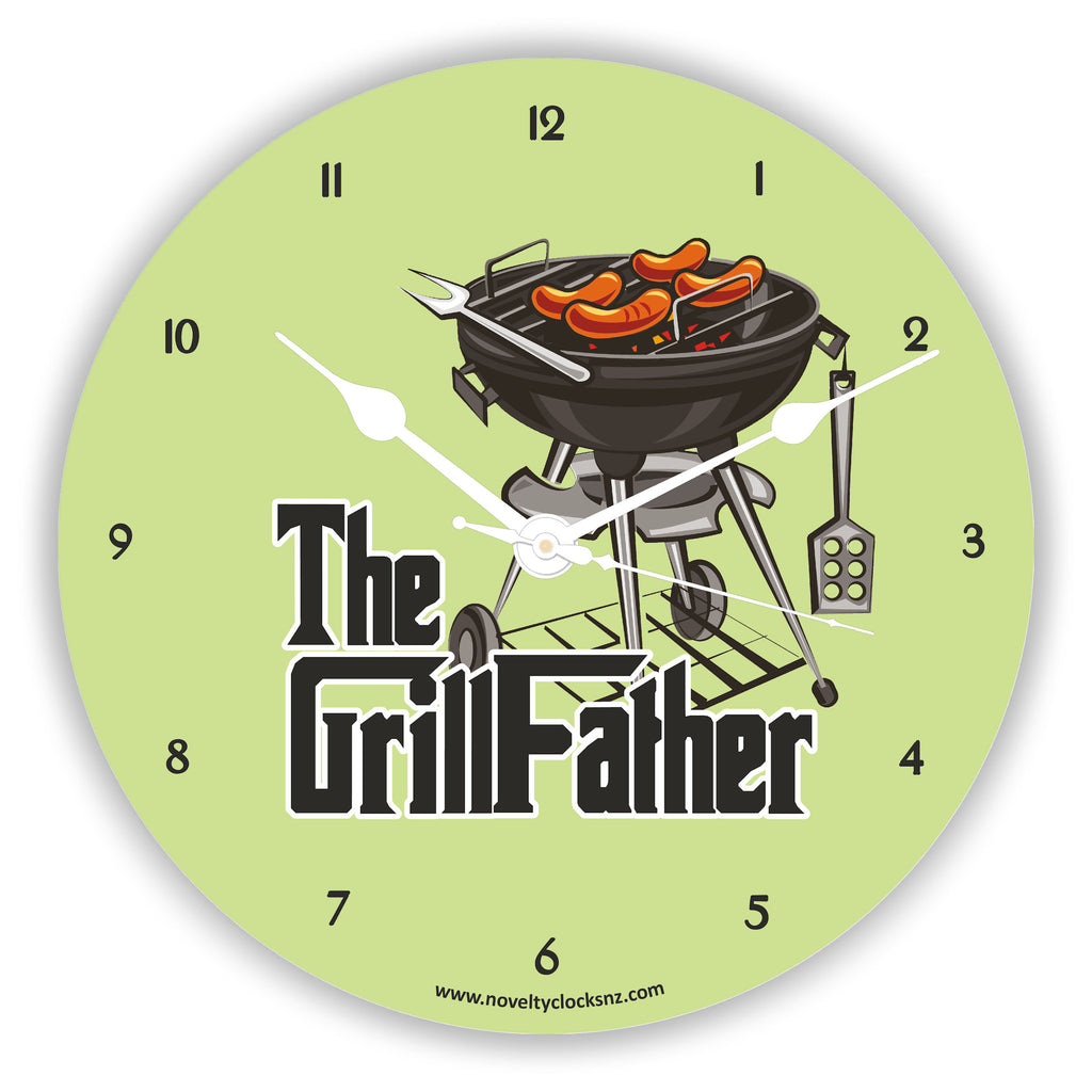 The Grillfather Humour Novelty Gift Clock