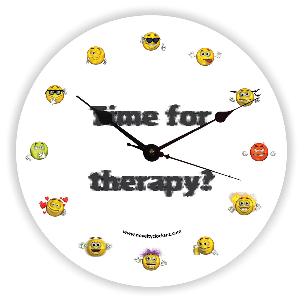 Time for Therapy Humour Novelty Gift Clock