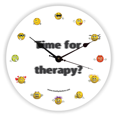 Time for Therapy Humour Novelty Gift Clock